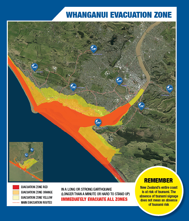 Whanganui Evacuation Zone