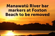 Manawatū River bar navigation markers removed