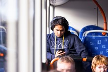 Horizons wants to know if sounds or silence preferred on buses