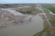 Emergency river control works undertaken on Rangitīkei River