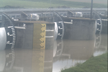 Flood barriers activated in Whanganui