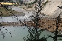 Rangitīkei River land slip affecting river flows
