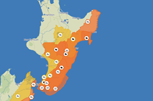 Heavy rainfall forecast for Horizons Region from Sunday afternoon