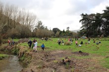 School mucks in with Horizons for water quality and habitat protection