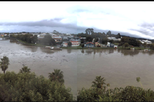 Potential flood barrier deployment for Whanganui