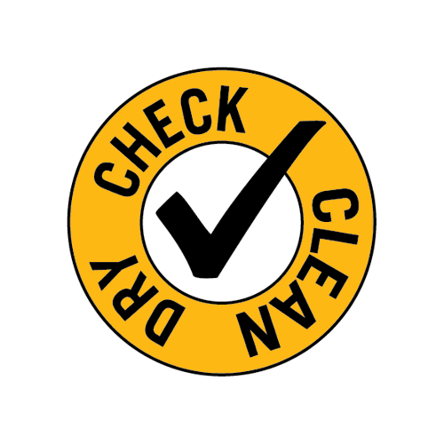 Check clean dry emblem png