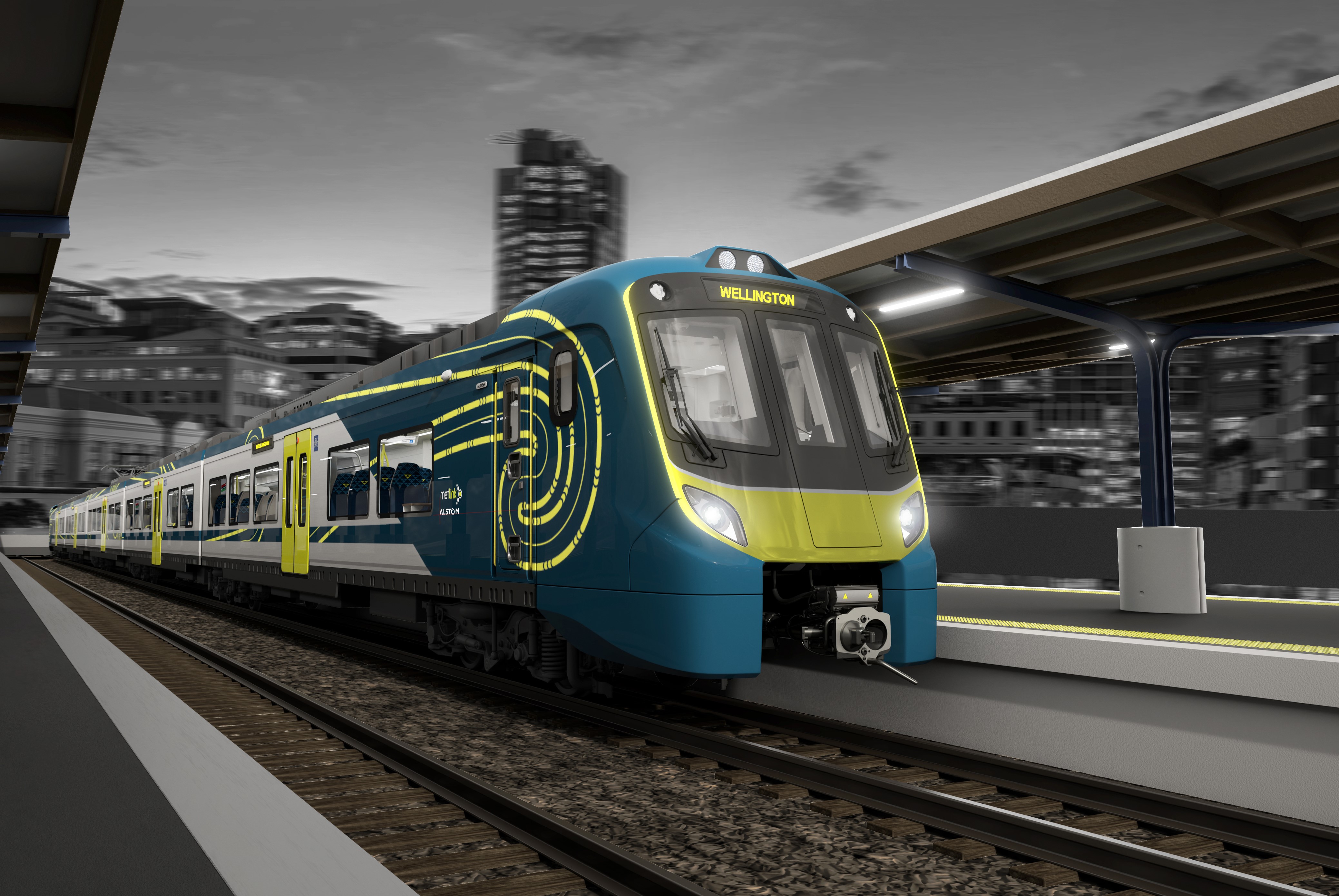 A concept image of the Tūhono train.