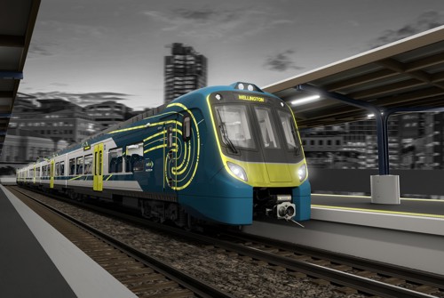 A concept image of the Tūhono train.