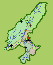 Catchment map
