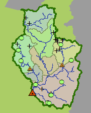 Catchment map