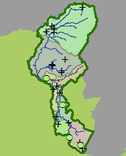 Catchment map