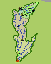 Catchment map